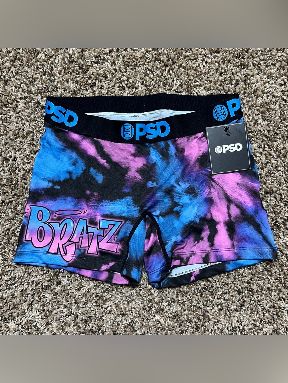 PSD Bratz 2001 Tie Dye Boyshorts Sz S NWT